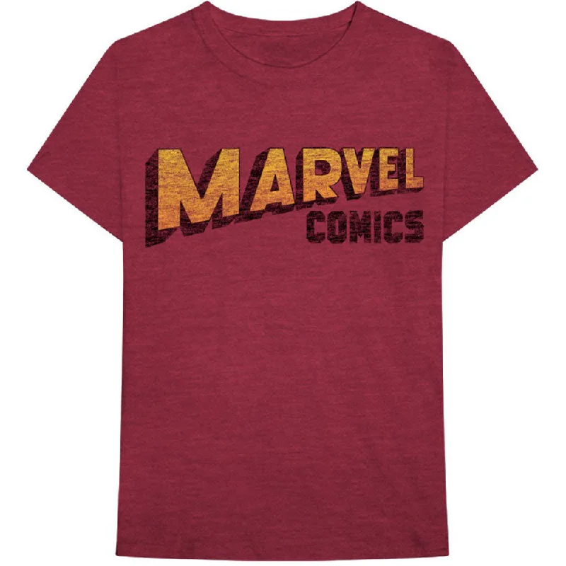 Marvel Comics | Official Band T-Shirt | Warped Logo Seamless Knitted Crochet