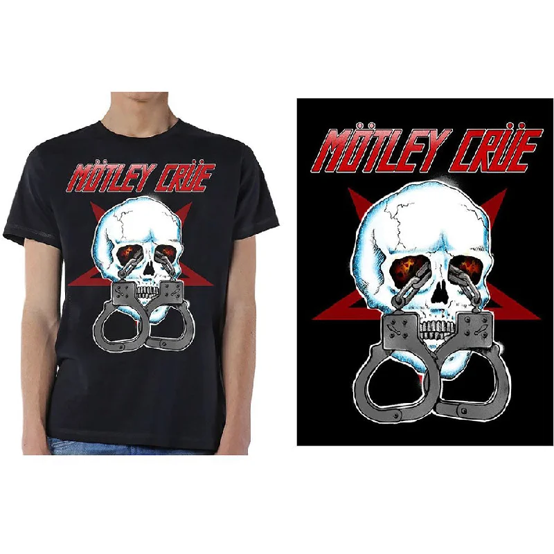 Motley Crue | Official Band T-Shirt | Skull Cuffs 2 Faux Fur Fabric Real Fur Fabric Shearling Fabric Motley Crue | Official Band T-Shirt | Skull Cuffs 2 Faux Fur Fabric Real Fur Fabric Shearling Fabric