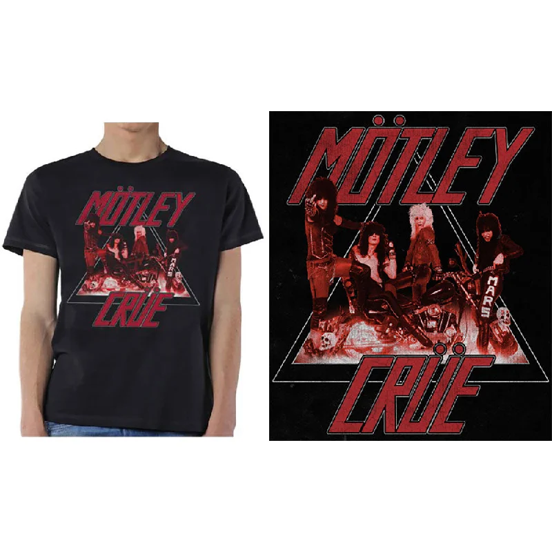 Motley Crue | Official Band T-Shirt | Too Fast Cycle Collared Crew Neck Turtle Neck
