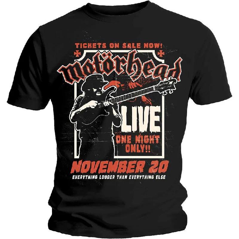 Motorhead | Official Band T-Shirt | Lemmy Firepower Mesh Fabric Canvas Fabric Denim Fabric Motorhead | Official Band T-Shirt | Lemmy Firepower Mesh Fabric Canvas Fabric Denim Fabric