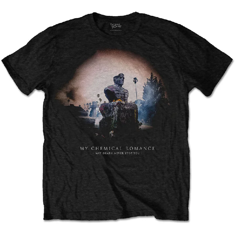 My Chemical Romance | Official Band T-Shirt | May Death Cover Houndstooth Herringbone Solid My Chemical Romance | Official Band T-Shirt | May Death Cover Houndstooth Herringbone Solid