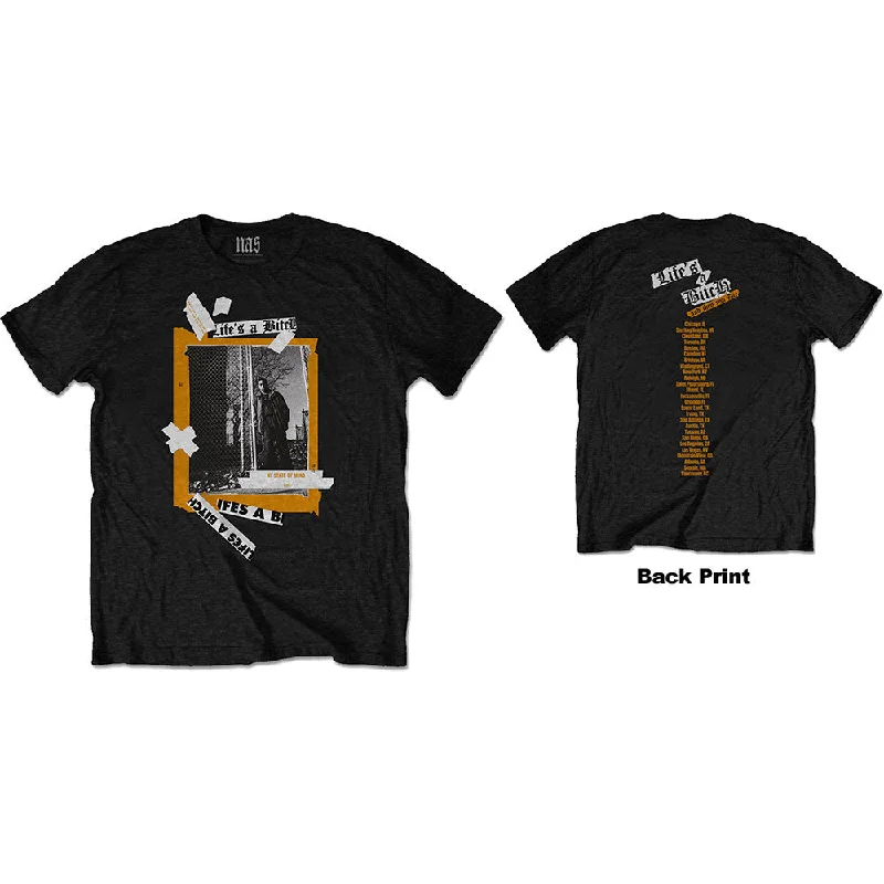 Nas | Official Band T-Shirt | Life's a Bitch (Back Print) Cozy Warm Stylish