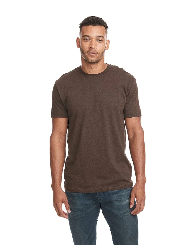 Next Level Unisex Short Sleeve T-Shirt | Dark Chocolate V-Neck T-Shirt Long Sleeve Cotton