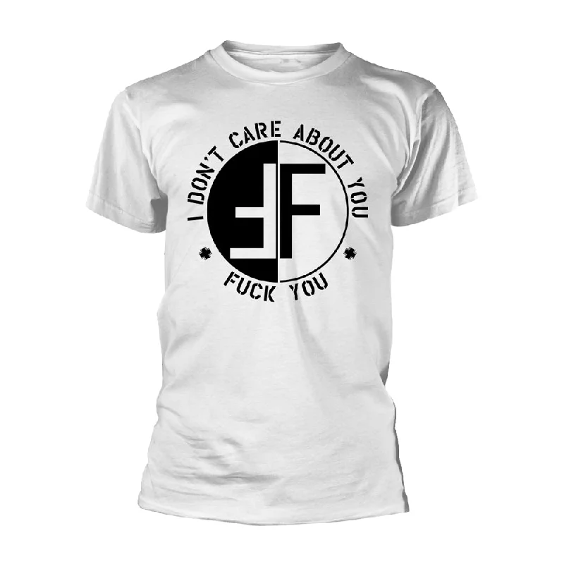 Fear Unisex T-shirt: I Don't Care About You Graphic T-Shirt Round Neck Polyester