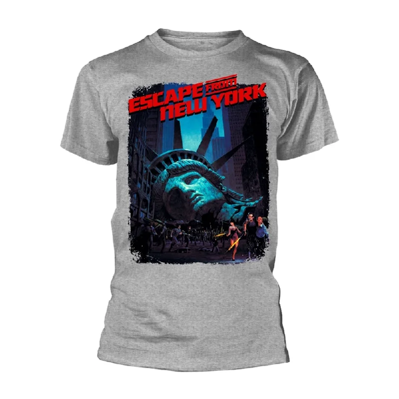 Escape From New York Unisex T-shirt: Movie Poster (Grey) Casual Formal Business
