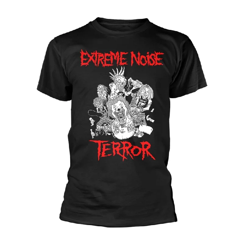 Extreme Noise Terror Unisex T-shirt: In It For Life (Variant) (back print) Polka Dot Checkered Tartan Extreme Noise Terror Unisex T-shirt: In It For Life (Variant) (back print) Polka Dot Checkered Tartan