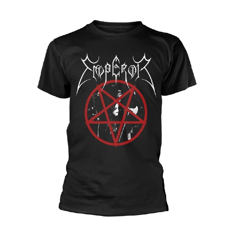 Emperor Unisex T-shirt: Pentagram 2014 (back print) Collared Crew Neck Turtle Neck