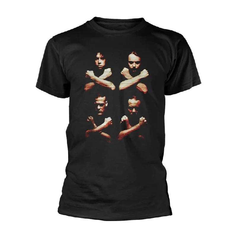 Metallica Unisex T-shirt: Birth Death Crossed Arms (back print) Collared T-Shirt Boat Neck A-Line Metallica Unisex T-shirt: Birth Death Crossed Arms (back print) Collared T-Shirt Boat Neck A-Line