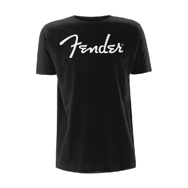 Fender Unisex T-shirt: Classic Logo Rayon Fabric Velvet Fabric Corduroy Fabric