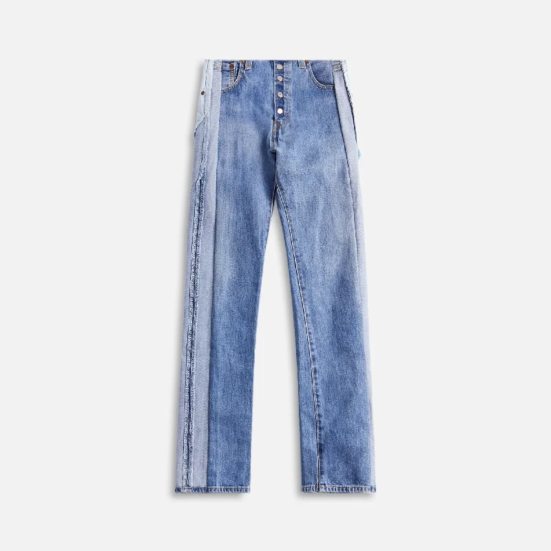 Sami Miro Vintage Porterhouse Raw Wasit Jean - Vintage Medium Blue Classic Slim Fit Jeans Sami Miro Vintage Porterhouse Raw Wasit Jean - Vintage Medium Blue Classic Slim Fit Jeans