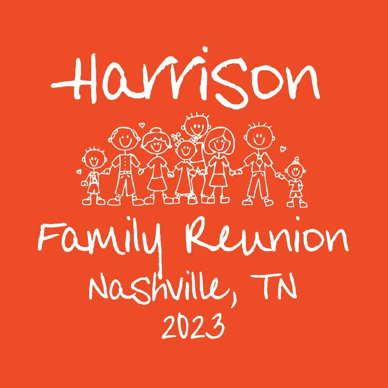 Big Crew Family Reunion T-Shirt Design R1-42 Chenille Brocade Lace