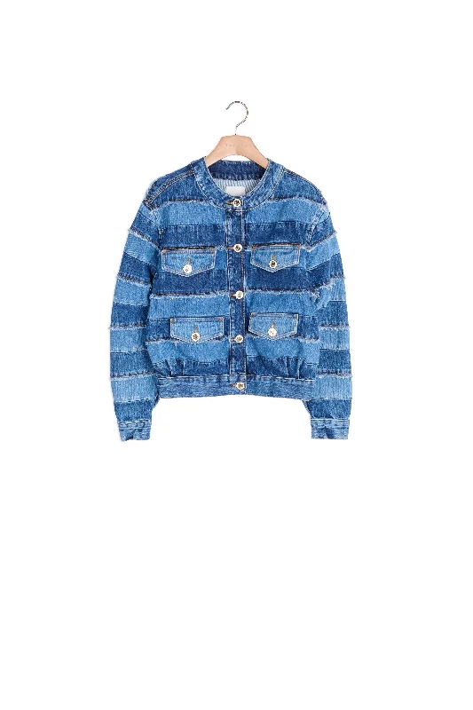 Blouson en jean court oversize Comfortable Flare Leg Jeans