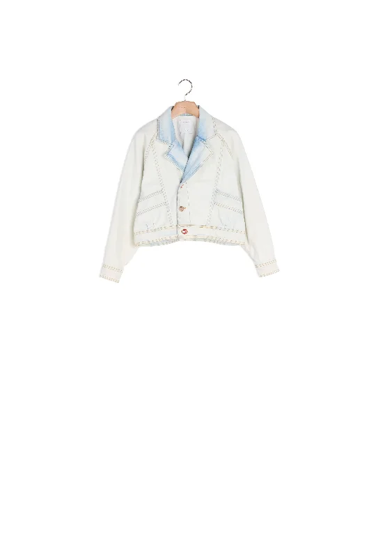 Veste en jean délavée Comfortable Mid-Rise Jeans