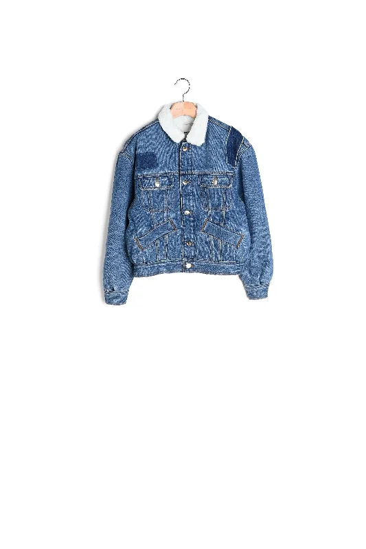 Veste en jean doublée Casual Straight-Leg Jeans
