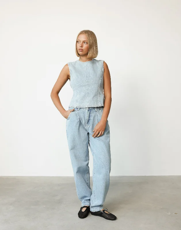 On My Way Denim Jean (Classic Denim) - By Lioness Cozy Tencel Blend Denim Jeans