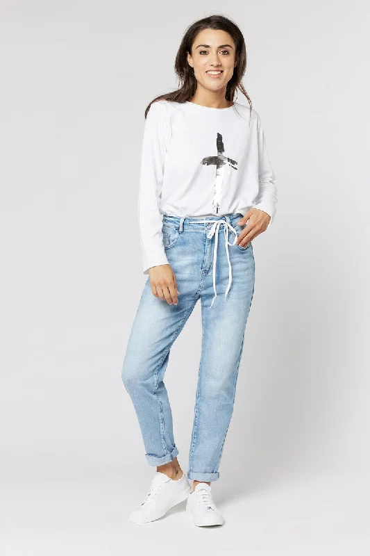Italian Star - Legend Jean - Light Wash Cozy Tencel Blend Denim Jeans