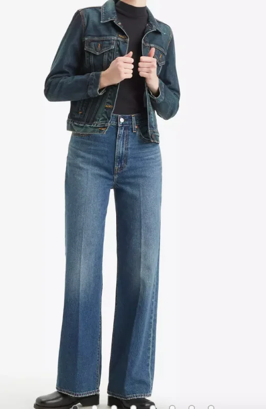 Levi's Premium - Ribcage Wide Leg Jean Comfortable Zip-Up Skinny Jeans