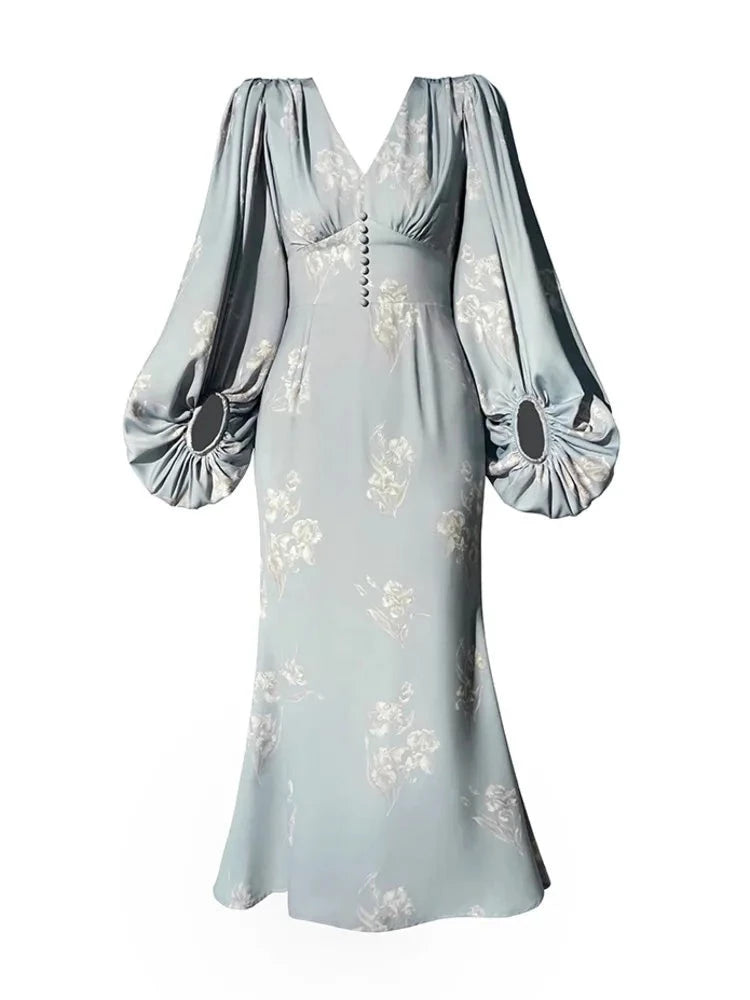 A&A Luxe PlayDoll Elegant Maxi Dress Comfortable Long-Sleeve Maxi Dress
