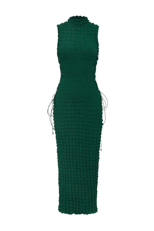 A&A Pop Up Bodycon Maxi Dress Comfortable Plunging Neckline Maxi Dress