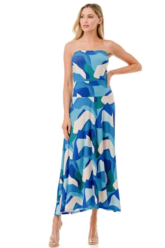 Ariella Tube Flare Maxi Dress Cozy Ribbed Maxi Dress