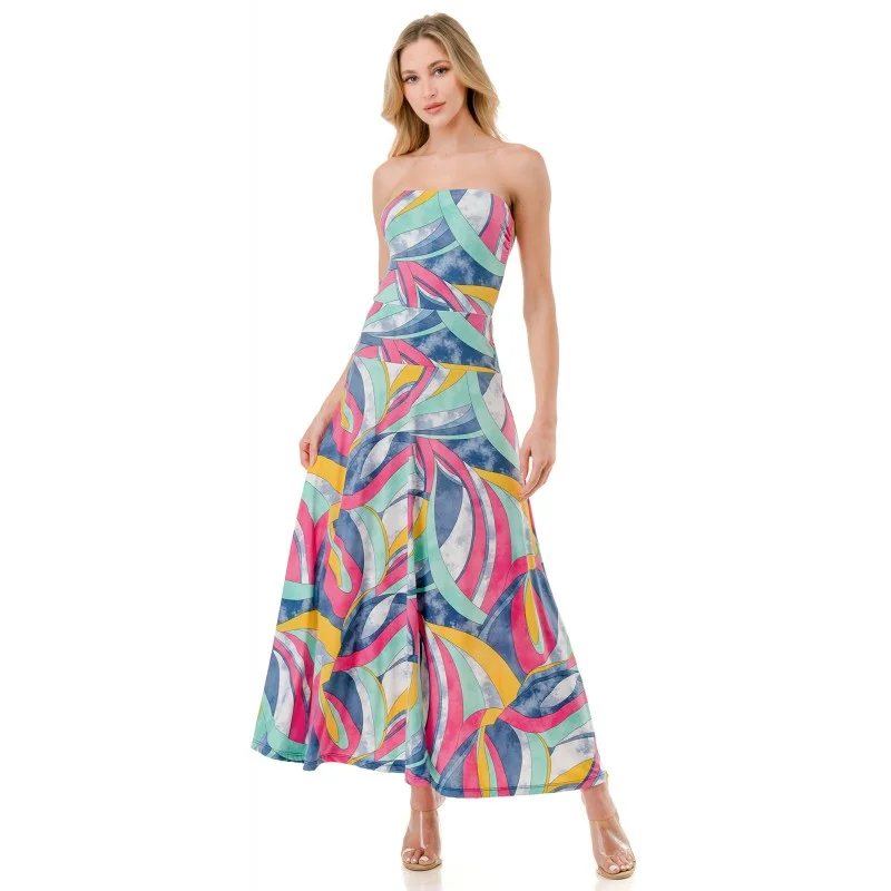 Ariella Tube Flare Maxi Dress Stylish Empire Waist Maxi Dress