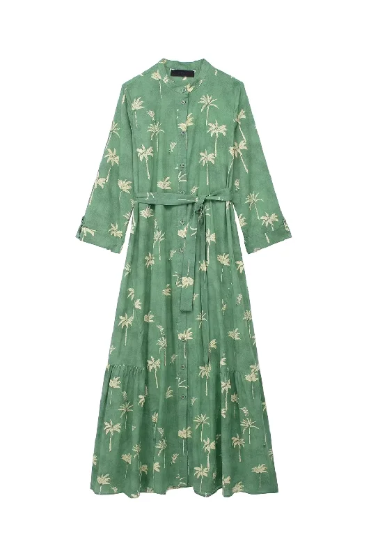 'Bailey' Button-down Printed Maxi Dress Cozy Wrap Maxi Dress