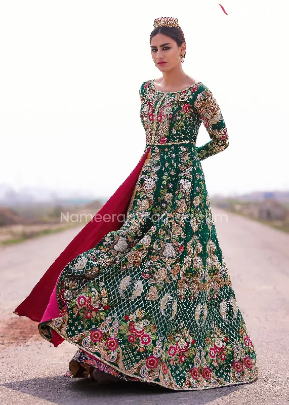 Bridal Maxi Dress for Wedding with Embroidery #BR137 Elegant Floral Maxi Dress