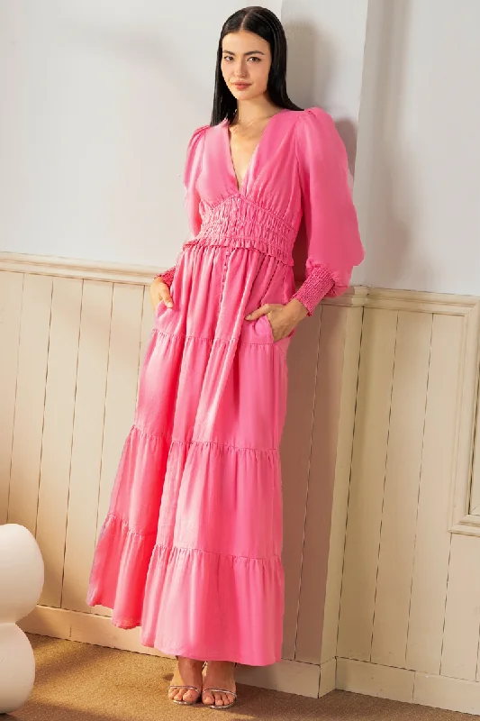 GEORGIA LINEN MAXI DRESS Stylish Longline Maxi Dress
