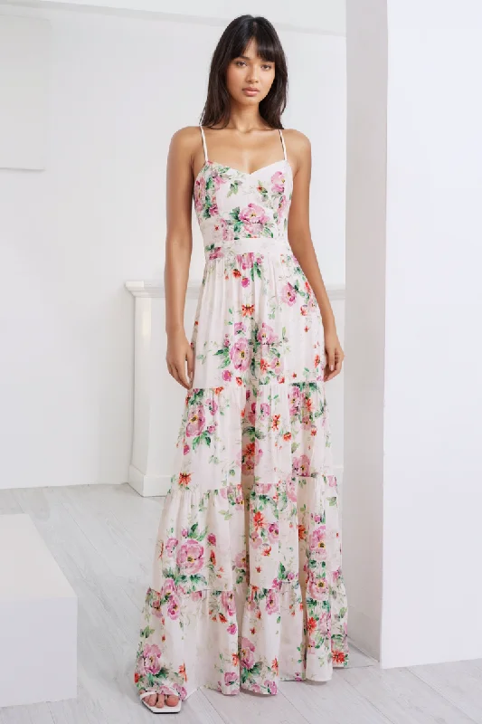 HILLARY MAXI DRESS Trendy V-Neck Maxi Dress