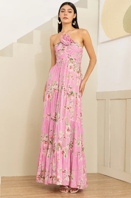 JULES MAXI DRESS Comfortable Pleated Maxi Dress