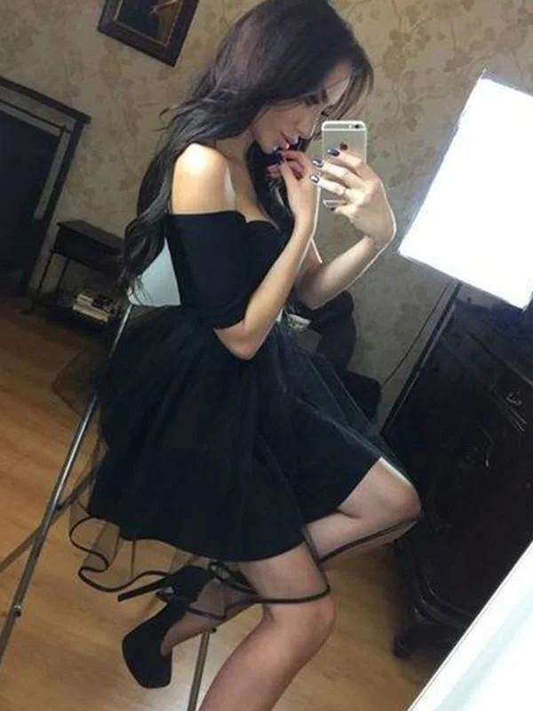 Bridelily A-Line 1/2 Sleeves Off-the-Shoulder Tulle Short/Mini Dresses Trendy Tie-Dye Mini Dress Bridelily A-Line 1/2 Sleeves Off-the-Shoulder Tulle Short/Mini Dresses Trendy Tie-Dye Mini Dress