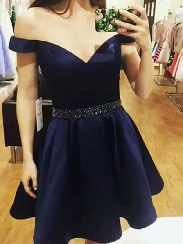 Bridelily A-Line Off-the-Shoulder Satin With Beading Sleeveless Short/Mini Dresses Stylish Plaid Mini Dress Bridelily A-Line Off-the-Shoulder Satin With Beading Sleeveless Short/Mini Dresses Stylish Plaid Mini Dress