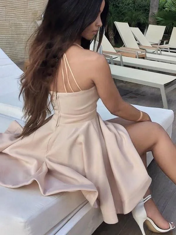Bridelily A-Line Satin With Ruffles Sleeveless Spaghetti Straps Short/Mini Dresses Stylish Floral Print Mini Dress Bridelily A-Line Satin With Ruffles Sleeveless Spaghetti Straps Short/Mini Dresses Stylish Floral Print Mini Dress