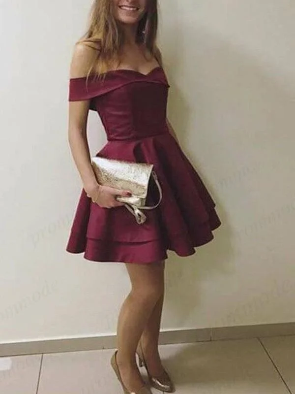 Bridelily A-Line Sleeveless Off-the-Shoulder Satin With Layers Short/Mini Dresses Casual V-Neck Mini Dress Bridelily A-Line Sleeveless Off-the-Shoulder Satin With Layers Short/Mini Dresses Casual V-Neck Mini Dress