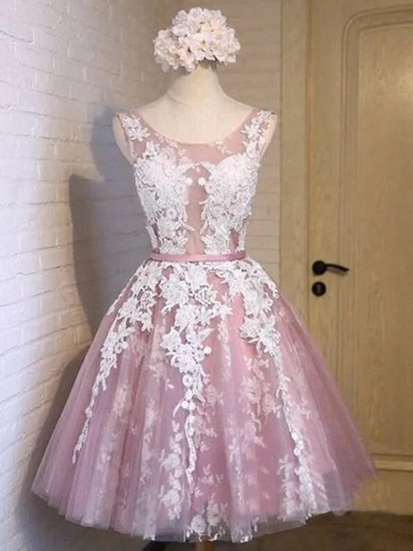 Bridelily A-Line Sleeveless Scoop Tulle With Applique Short/Mini Dresses Comfortable Bodycon Mini Dress Bridelily A-Line Sleeveless Scoop Tulle With Applique Short/Mini Dresses Comfortable Bodycon Mini Dress