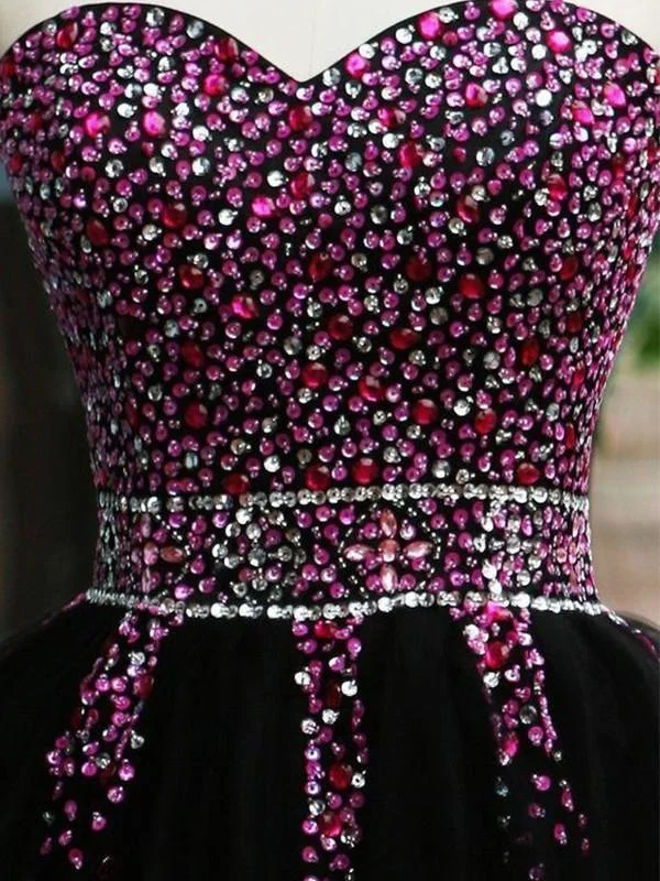 Bridelily A-Line Sleeveless Sweetheart Tulle With Beading Short/Mini Dresses Stylish Summer Mini Dress Bridelily A-Line Sleeveless Sweetheart Tulle With Beading Short/Mini Dresses Stylish Summer Mini Dress