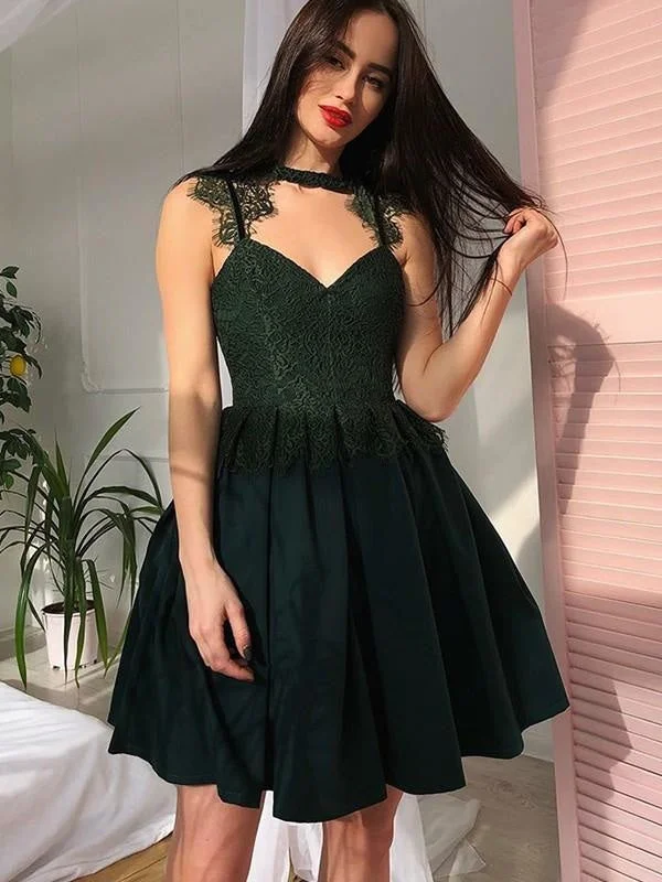 Bridelily A-Line V-Neck Lace Sleeveless Satin With Ruched Short/Mini Dresses Comfortable Boho Mini Dress Bridelily A-Line V-Neck Lace Sleeveless Satin With Ruched Short/Mini Dresses Comfortable Boho Mini Dress