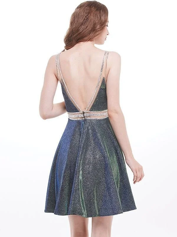 Bridelily A-Line V-neck Sequins With Beading Sleeveless Short/Mini Dresses Elegant Mini Dress with Ruffles Bridelily A-Line V-neck Sequins With Beading Sleeveless Short/Mini Dresses Elegant Mini Dress with Ruffles