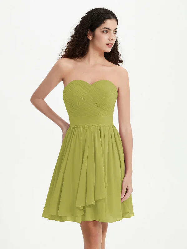 Strapless Sweetheart Neck Mini Dresses-Clover Cozy Knitted Mini Dress