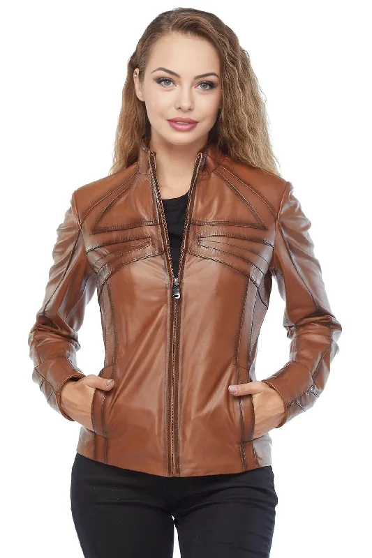Alexis Brown Waxed Leather Jacket For Women Denim Jacket Leather Jacket Suede Jacket