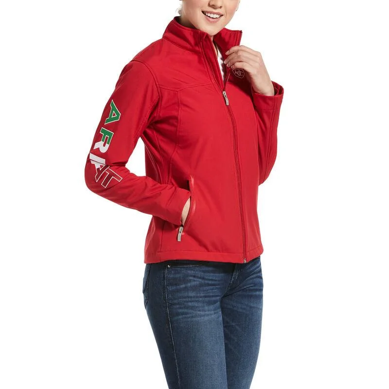 Ariat- Womens Mexico New Team Soft-shell Jacket in Red Faux Fur Jacket Real Fur Jacket Shearling Jacket Ariat- Womens Mexico New Team Soft-shell Jacket in Red Faux Fur Jacket Real Fur Jacket Shearling Jacket