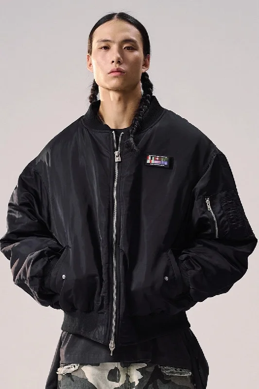 Backpack Integrated Flight Jacket Zippered Front Buttoned Front Snap Front