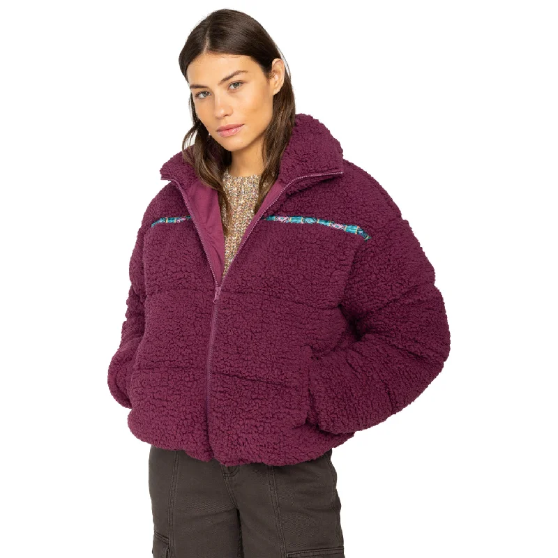 Billabong Sherpa Puffer Jacket Tailored Jacket Straight Jacket A-Line Jacket