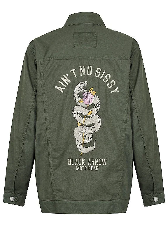 Black Arrow Ladies Utility Jacket Mesh Jacket Canvas Jacket Denim Jacket