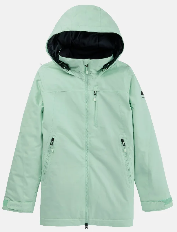 Burton Lelah Womens Jacket Jewel Green A-Line Jacket Boat Neck Shawl Collar