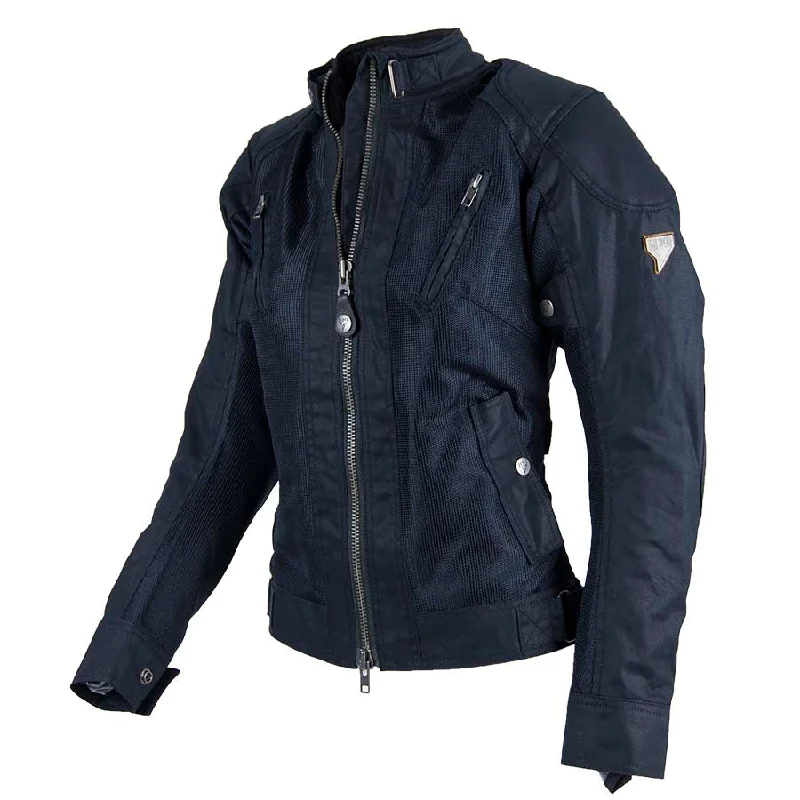 By City Ladies Teneree Venty II Mesh Textile Jacket - Blue Hooded Jacket Caped Jacket Shawl Collar Jacket By City Ladies Teneree Venty II Mesh Textile Jacket - Blue Hooded Jacket Caped Jacket Shawl Collar Jacket