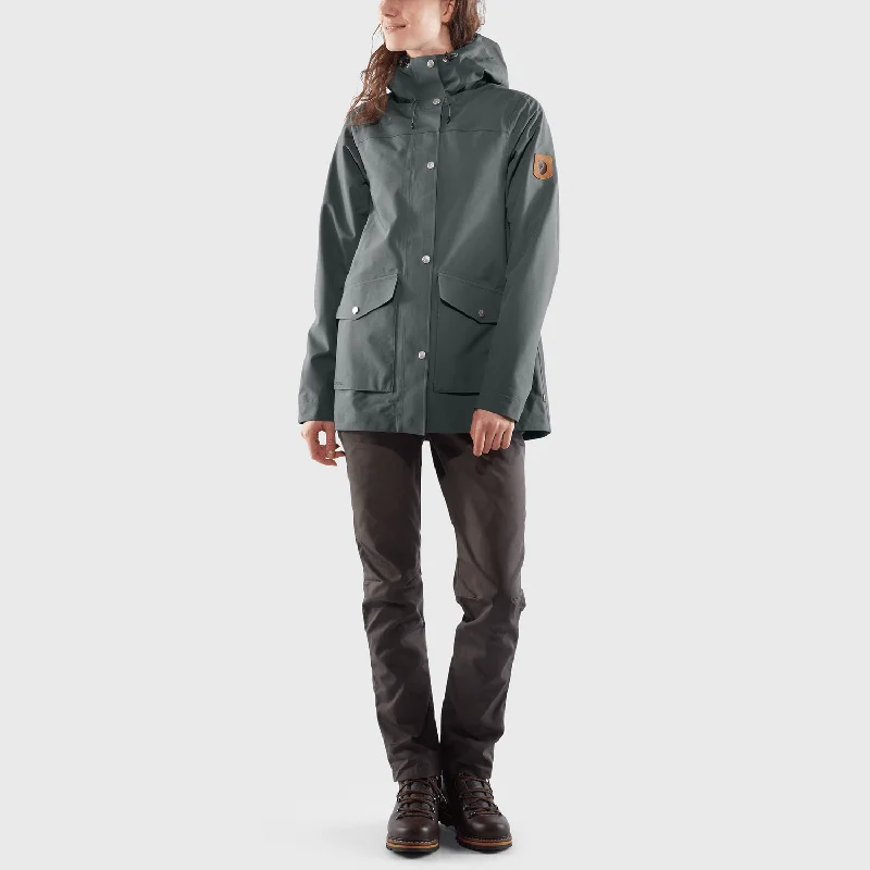 Greenland Eco-Shell Jacket W Trench Coat Raincoat Waterproof Jacket