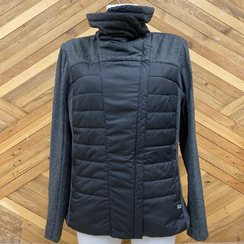 Helly Hansen - Women's Hybrid Jacket - MSRP comp $170: Black/Grey-women-MD Chenille Fabric Brocade Fabric Lace Fabric Helly Hansen - Women's Hybrid Jacket - MSRP comp $170: Black/Grey-women-MD Chenille Fabric Brocade Fabric Lace Fabric
