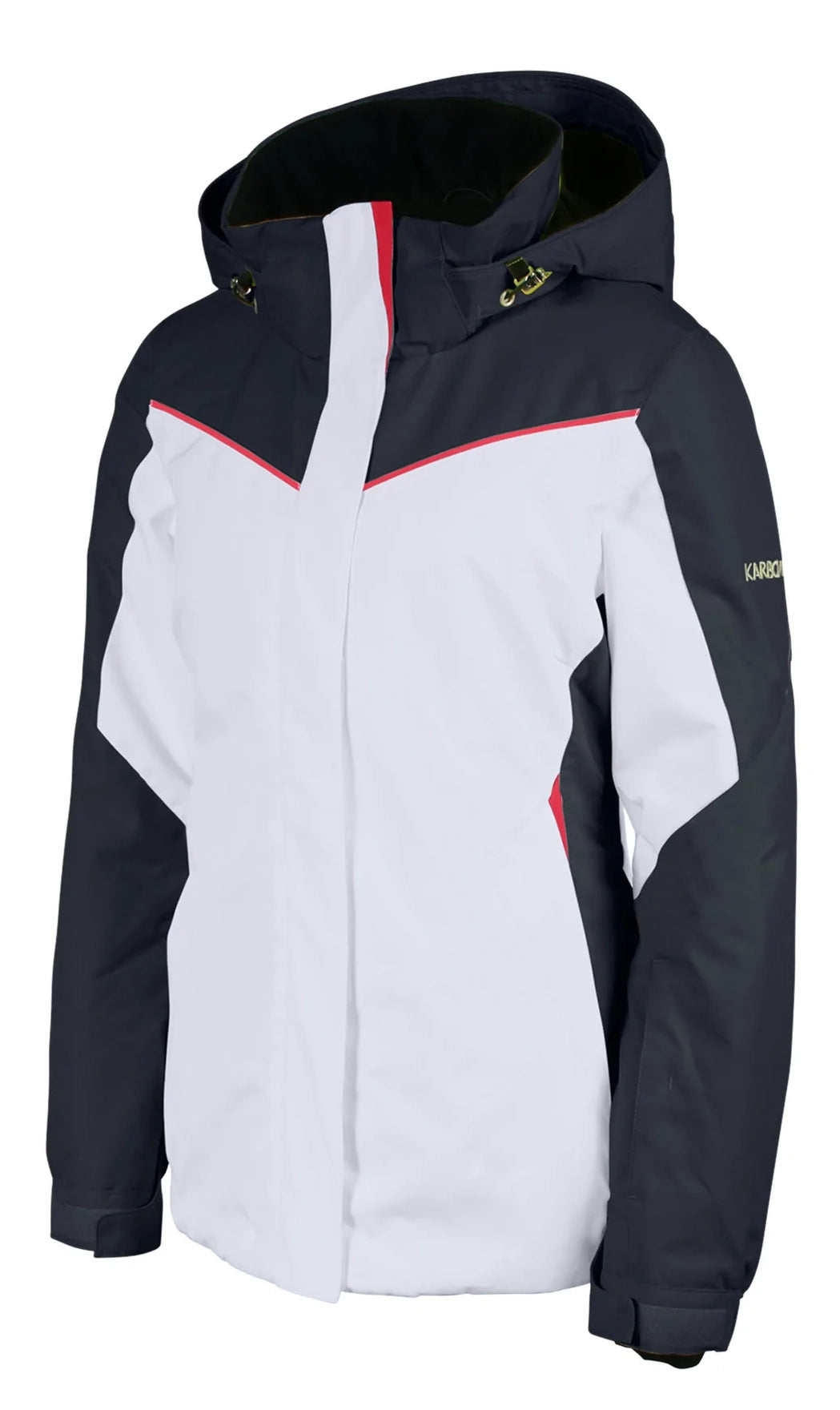 Karbon Dispersion Womens Jacket Arctic White Knit Jacket Woven Jacket Fleece Jacket