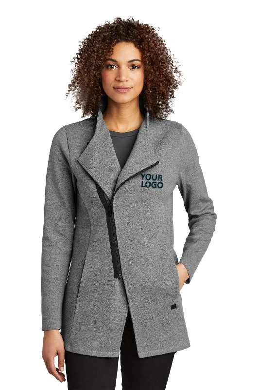 OGIO Ladies Transition Custom Jackets, Petrol Grey Collared Jacket Crew Neck Jacket Turtle Neck Jacket